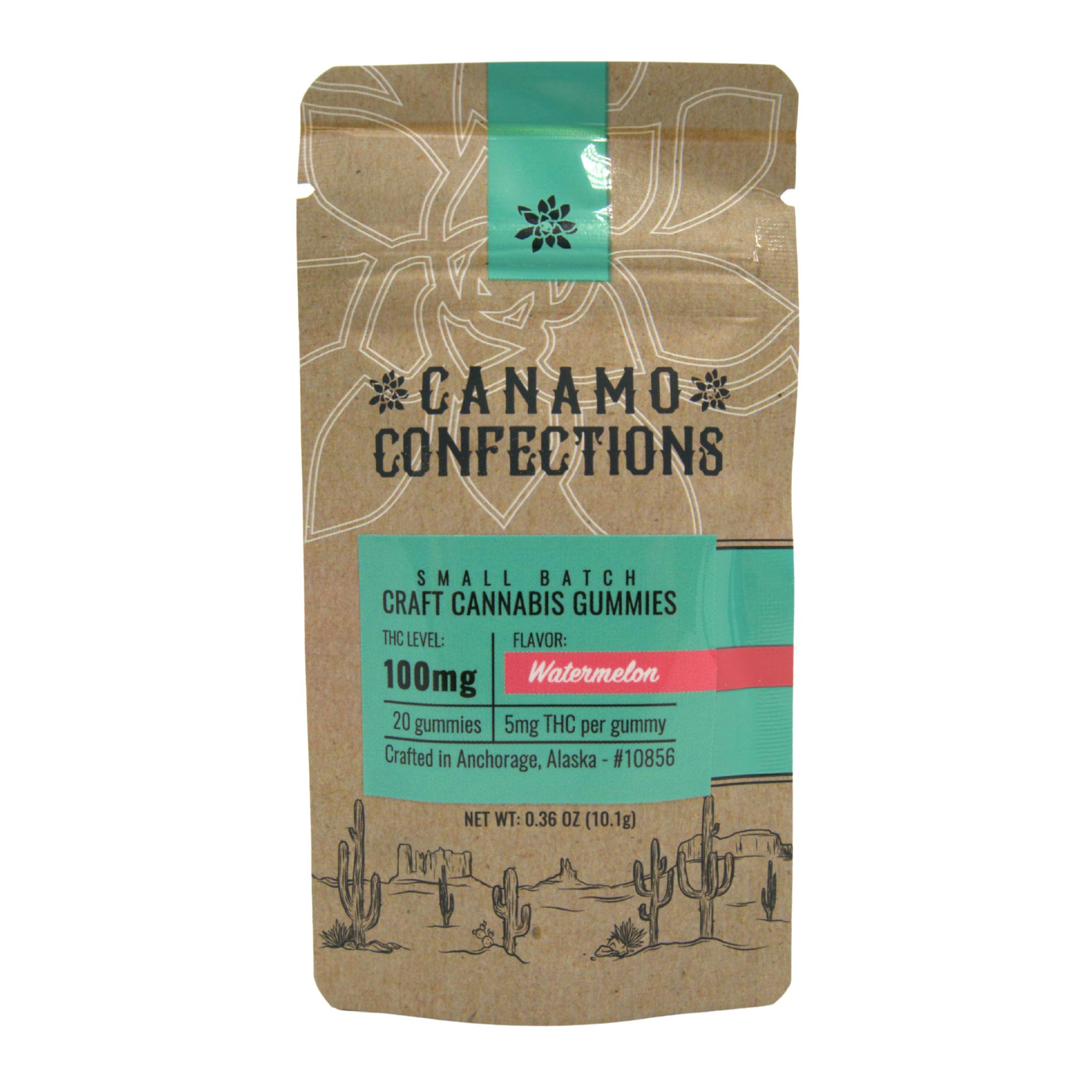 Canamo Gummies 100mg - Watermelon